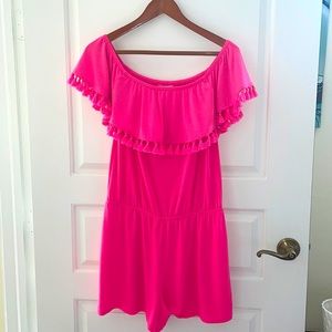 NWOT Lilly Pulitzer Hot Pink Romper